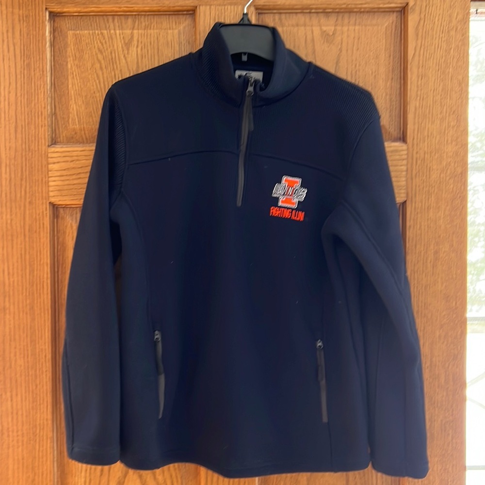 1/2 zip pullover Illini jacket from Colosseum, size S